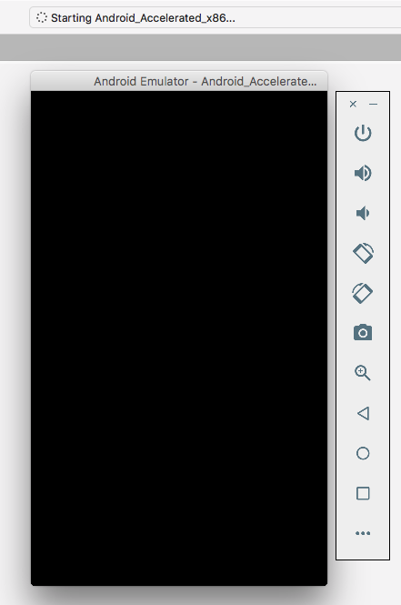 Android Emulator stays black on Xamarin Forms Apps 